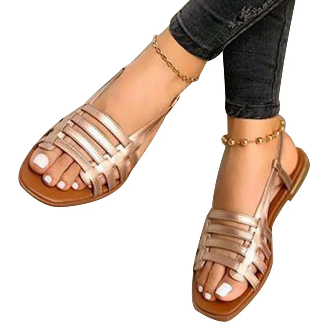 Elegant women's sandals with a multi-strap design