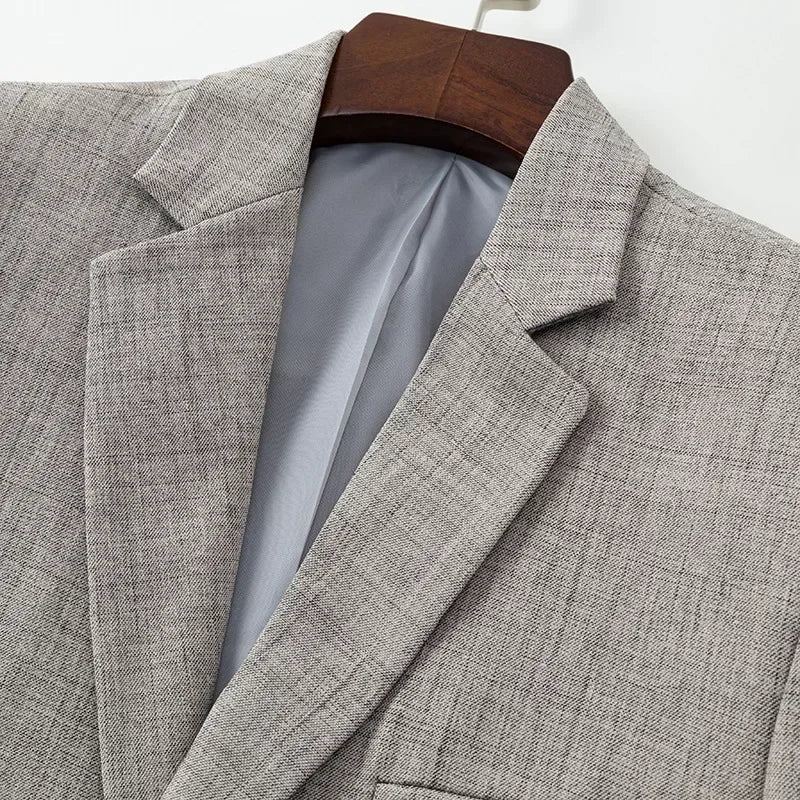 Valerio | Elegante Herenblazer in Blauw, Grijs en Beige