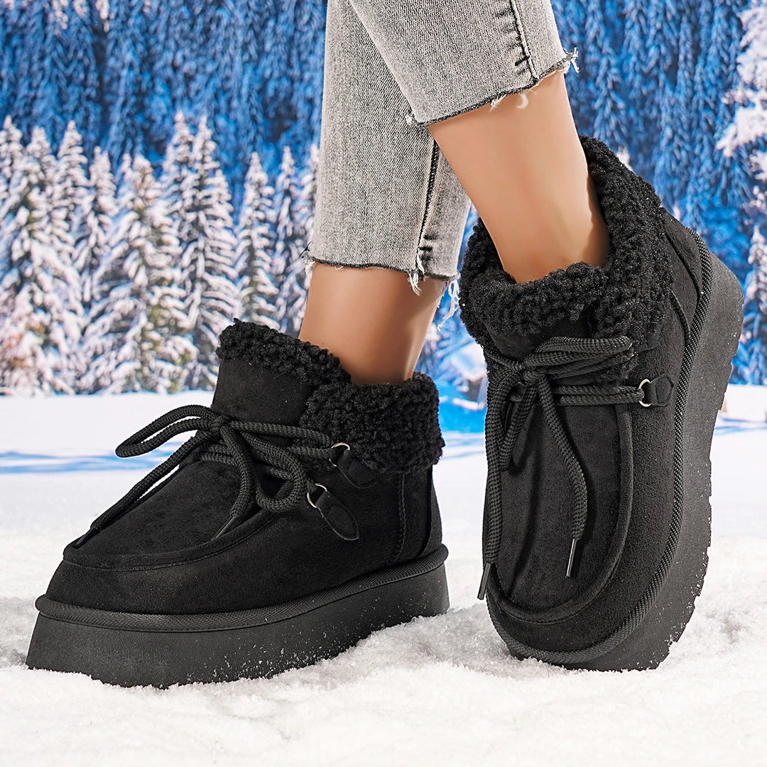Women's Snow Boots with Thick Sole | Ankle Boots | Winter Warm | Non-Slip Booties