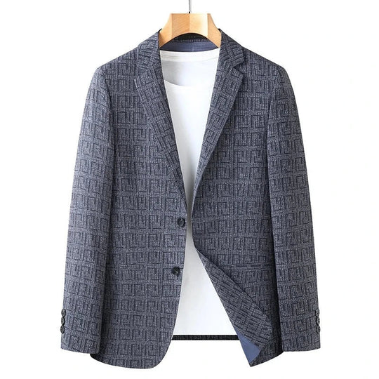 Stefano | Moderne Blazer met geometrisch patroon