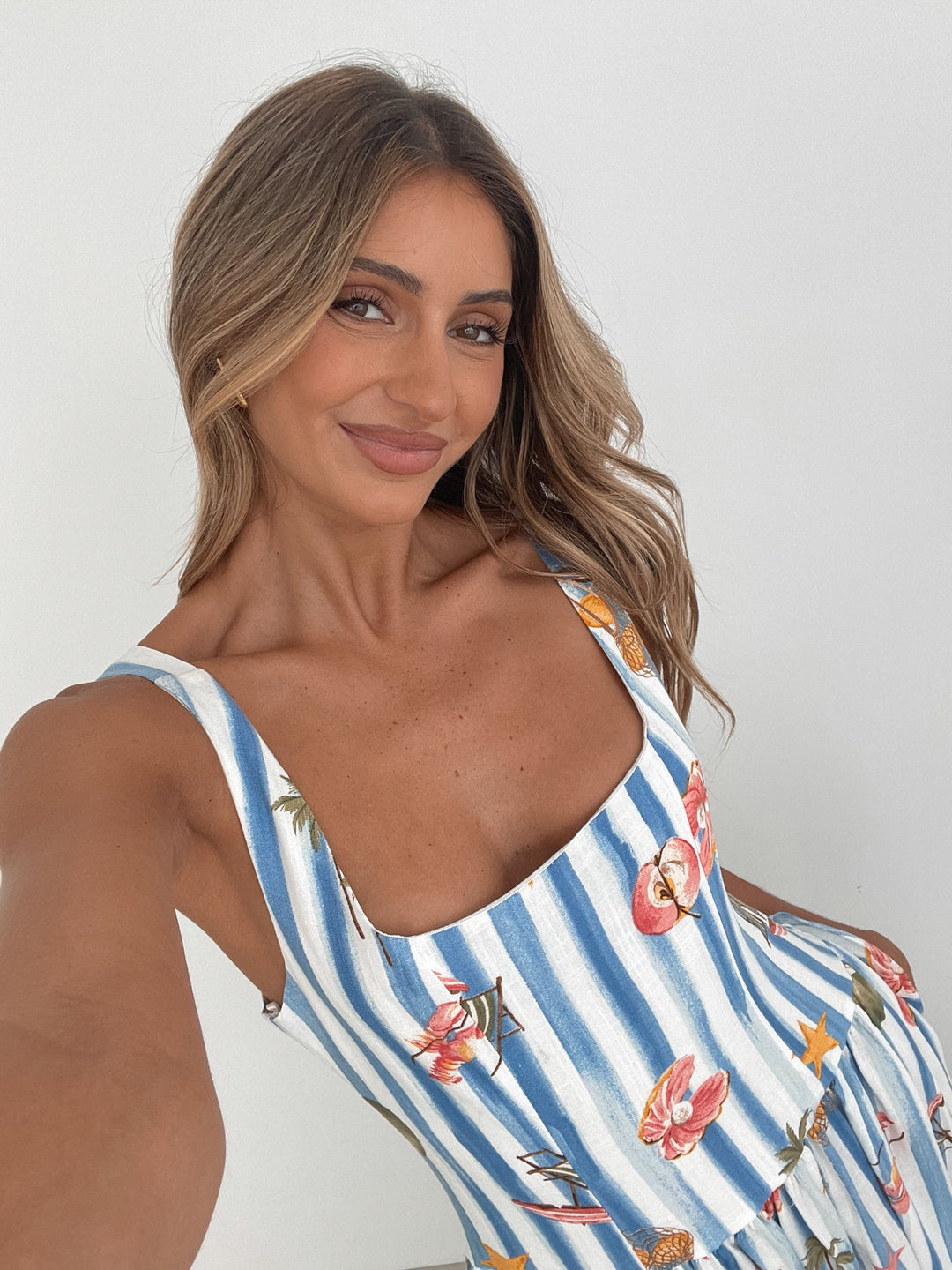 Dames | Uhura Jurk | Mouwloos | Vierkante Halslijn | Vloeiende Rok | Maxi Lengte