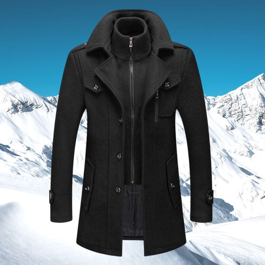 Aangesloten Jas met Rits voor Mannen | Ideaal voor de Winter