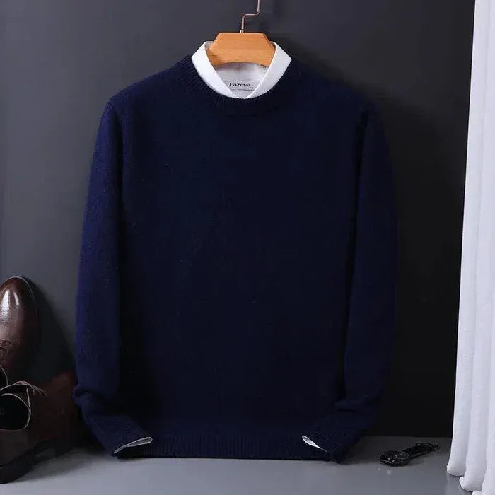 Men's Loose-Fitting Crew Neck Sweater | Ideal for Casual Days or Indoor Environments