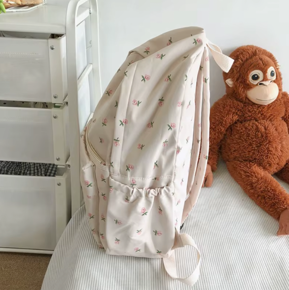 Waterdichte schoolrugzak met subtiel patroon