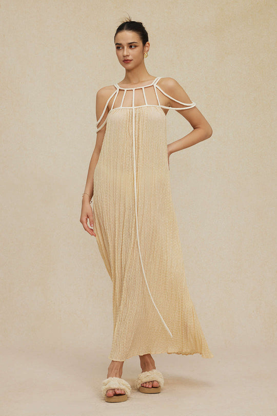 Cut Out Backless Maxi Dress 