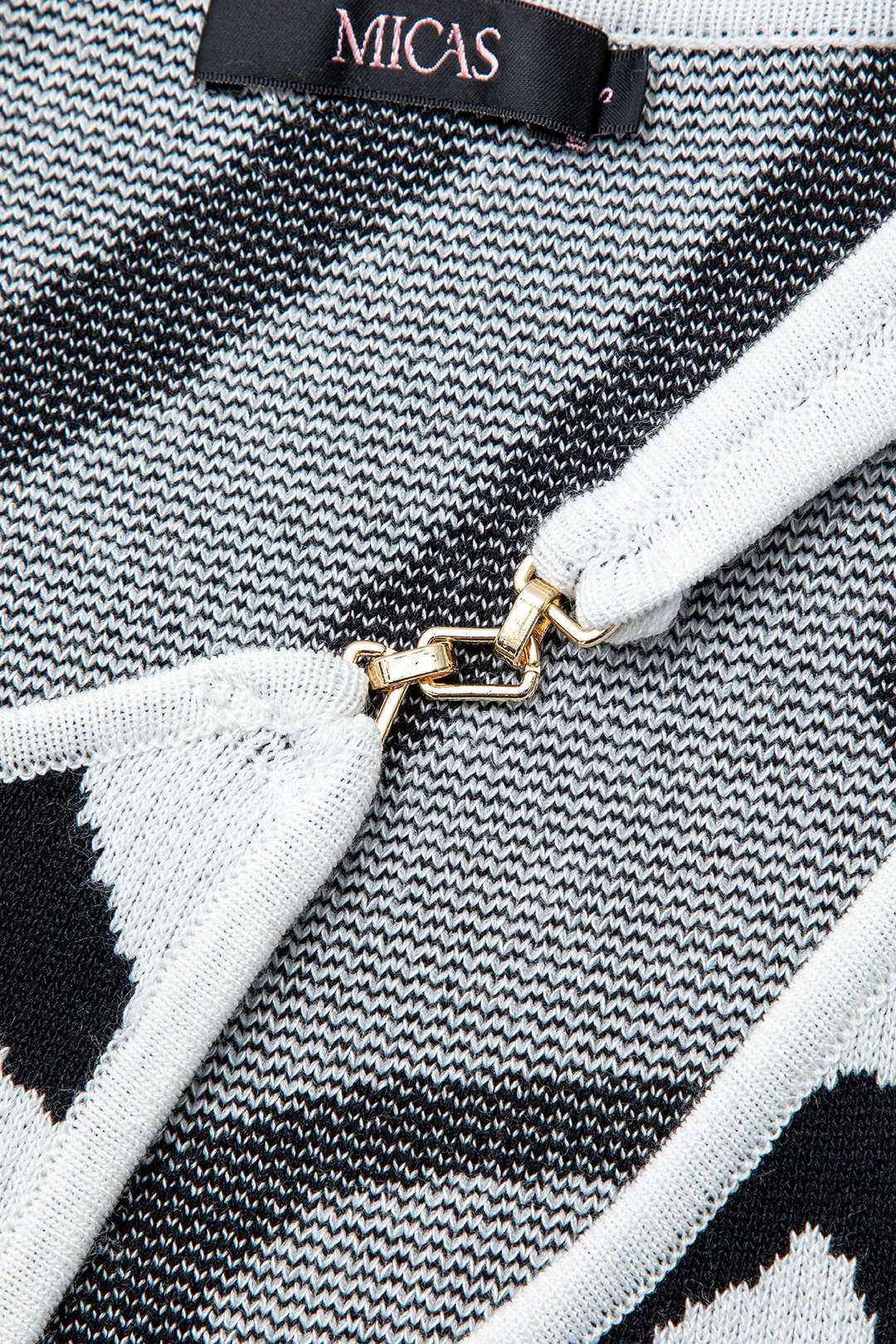 Lijnpatroon Cut Out Slit Brede Maxi Jurk