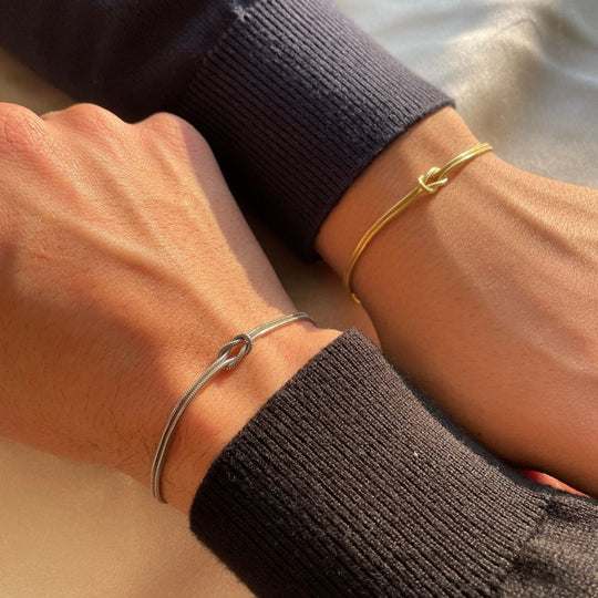 Elegante Minimalistische Armband met Liefdesknoop voor Vrouwen