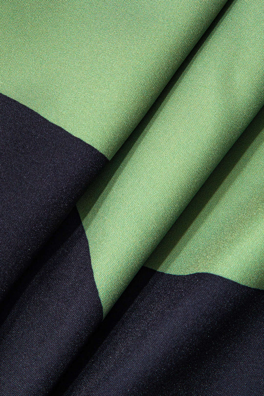 Color Block Strapless Split Maxi Dress 