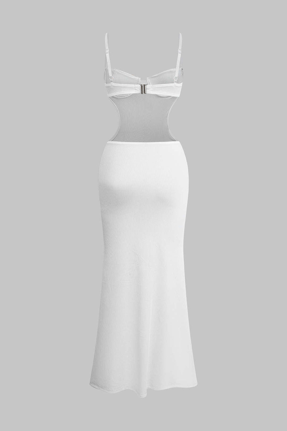 Cutout Backless Bustier Slip Maxi Dress 