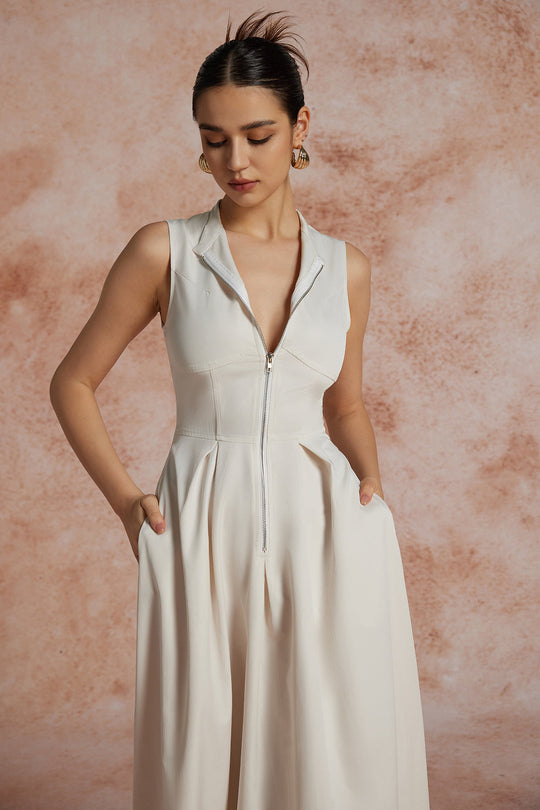 Effen Slipper Maxi Jurk