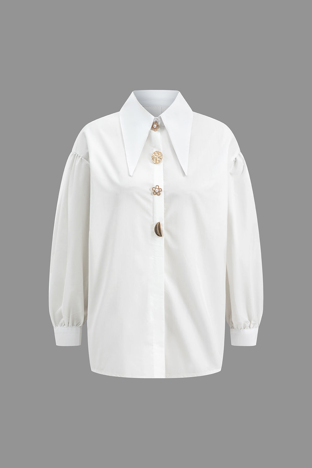 Giselle - Sleek and Timeless Women's Long Sleeve Shirt