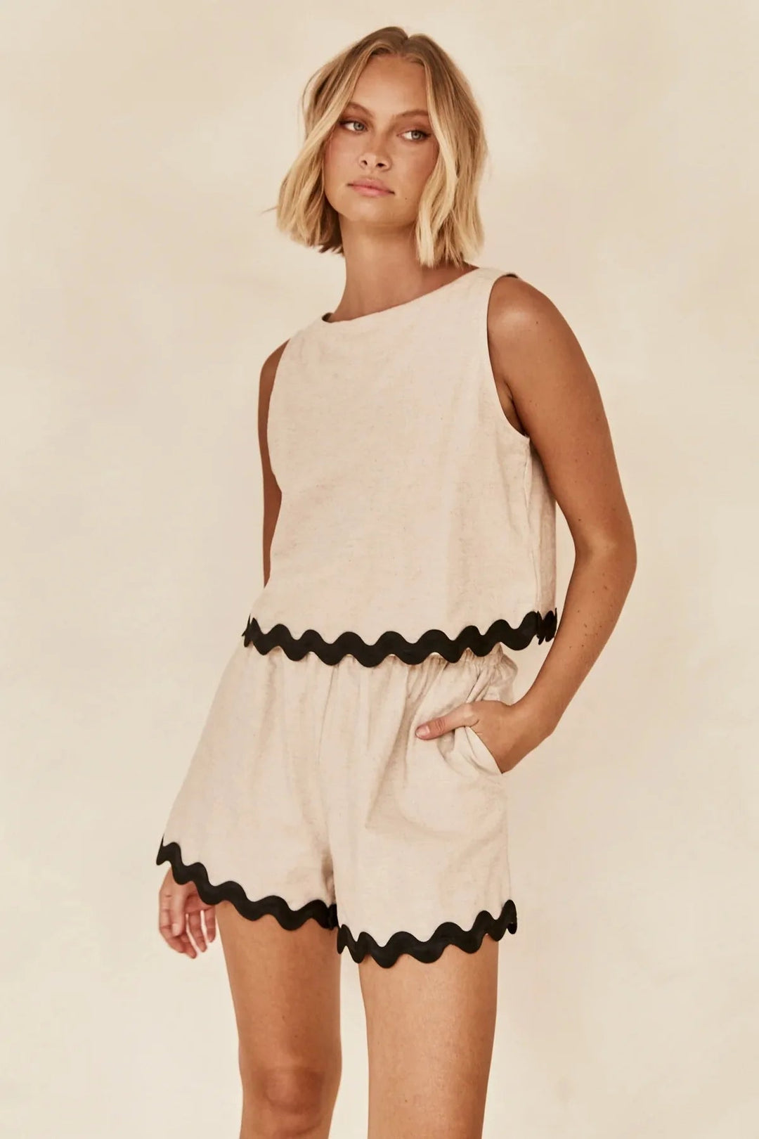 Sheila | Korte Moderne Set | 2-delig | Top & Rok | Modieus | Comfortabel