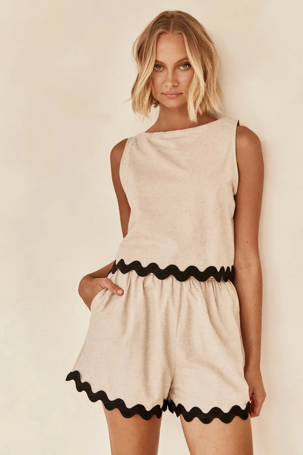 Sheila | Short Modern Set | 2-Piece | Top &amp; Skirt | Fashionable | Comfortable