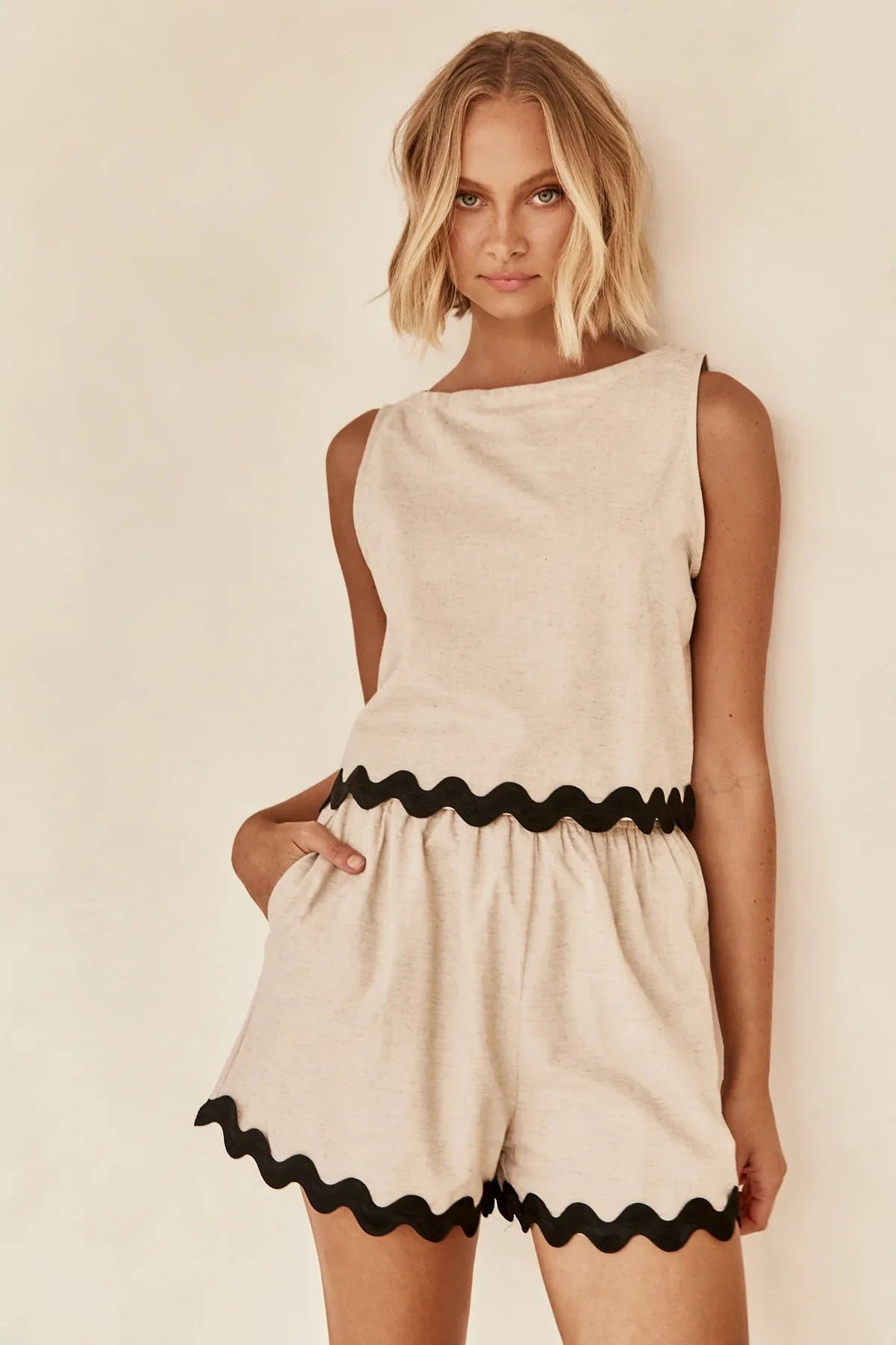 Sheila | Korte Moderne Set | 2-delig | Top & Rok | Modieus | Comfortabel