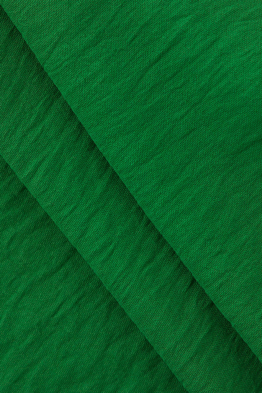 V-neck Mini Dress with Puff Sleeves 