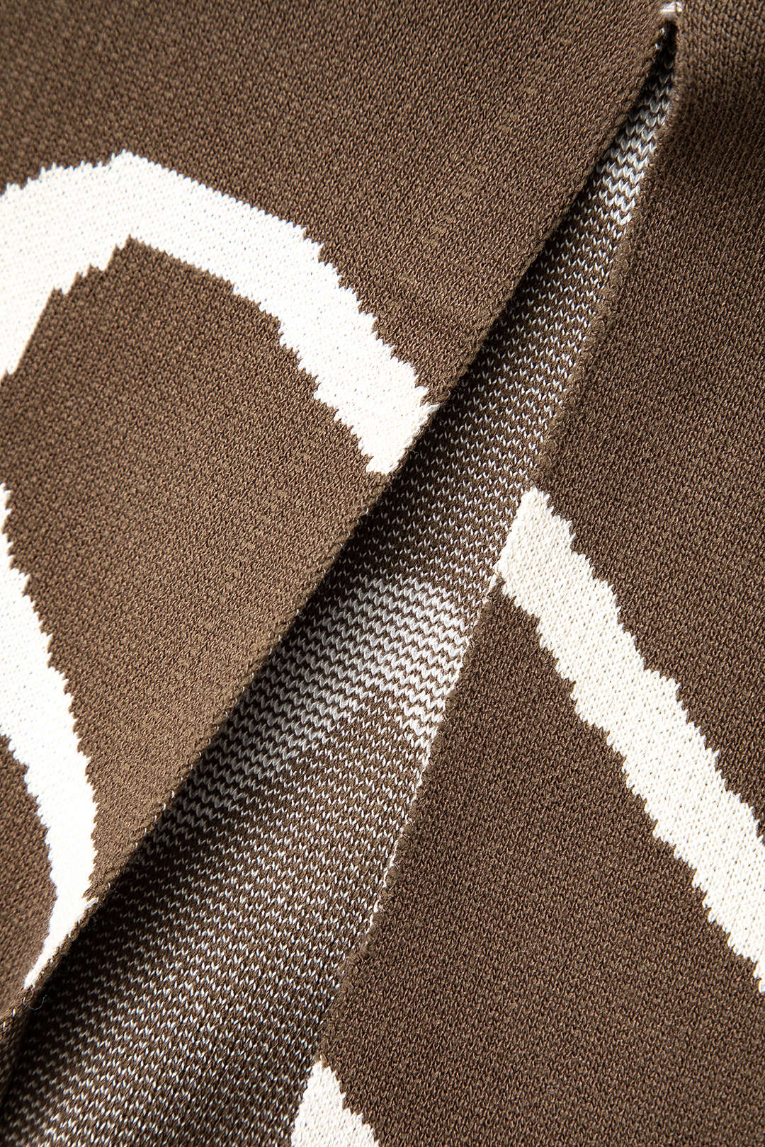 Lijnpatroon Cut Out Slit Brede Maxi Jurk