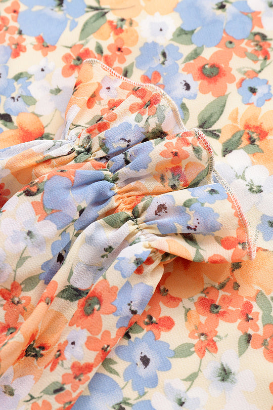 Floral Off The Shoulder Mini Dress 