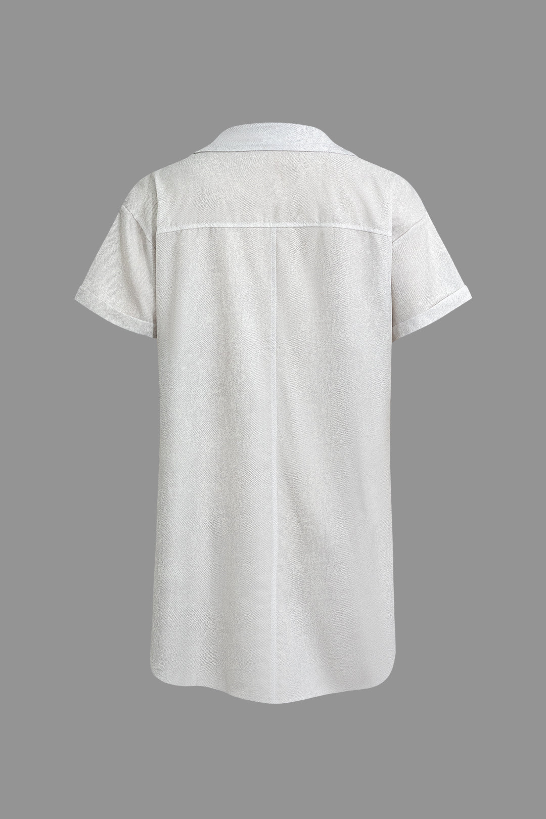 Yelena - Trendy Button Front Printed Women's Cropped Shirt