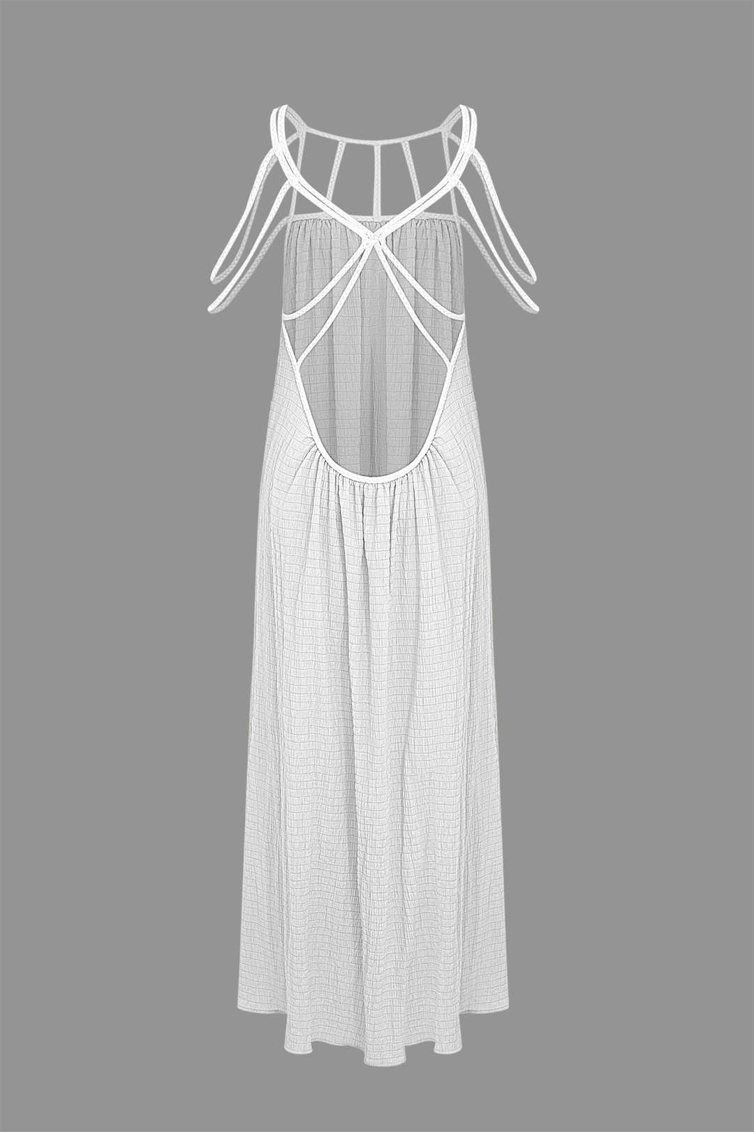 Cut Out Backless Maxi Dress 