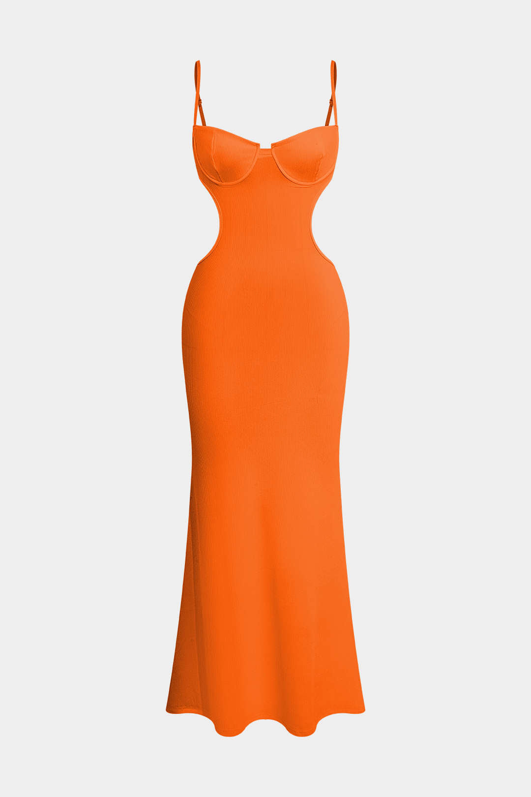 Uitsnede Rugloze Bustier Slip Maxi Jurk