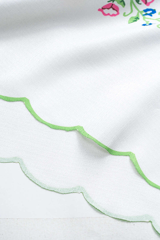 Bloemenprint Tie-Up Rugloze Maxi-jurk