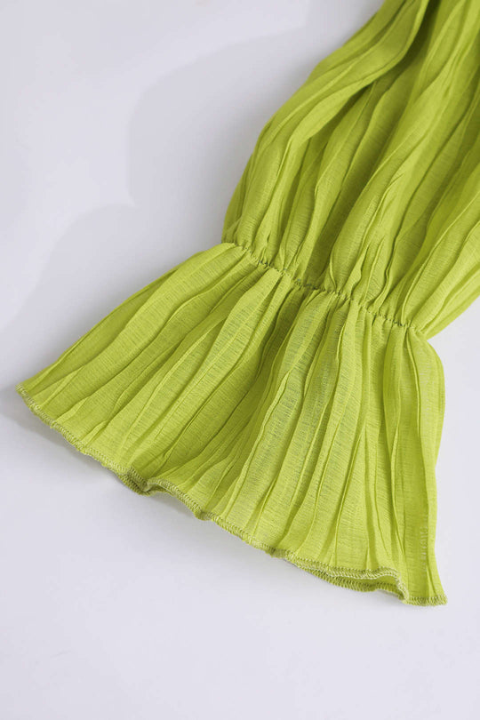 V-neck Mini Dress with Ruffles 