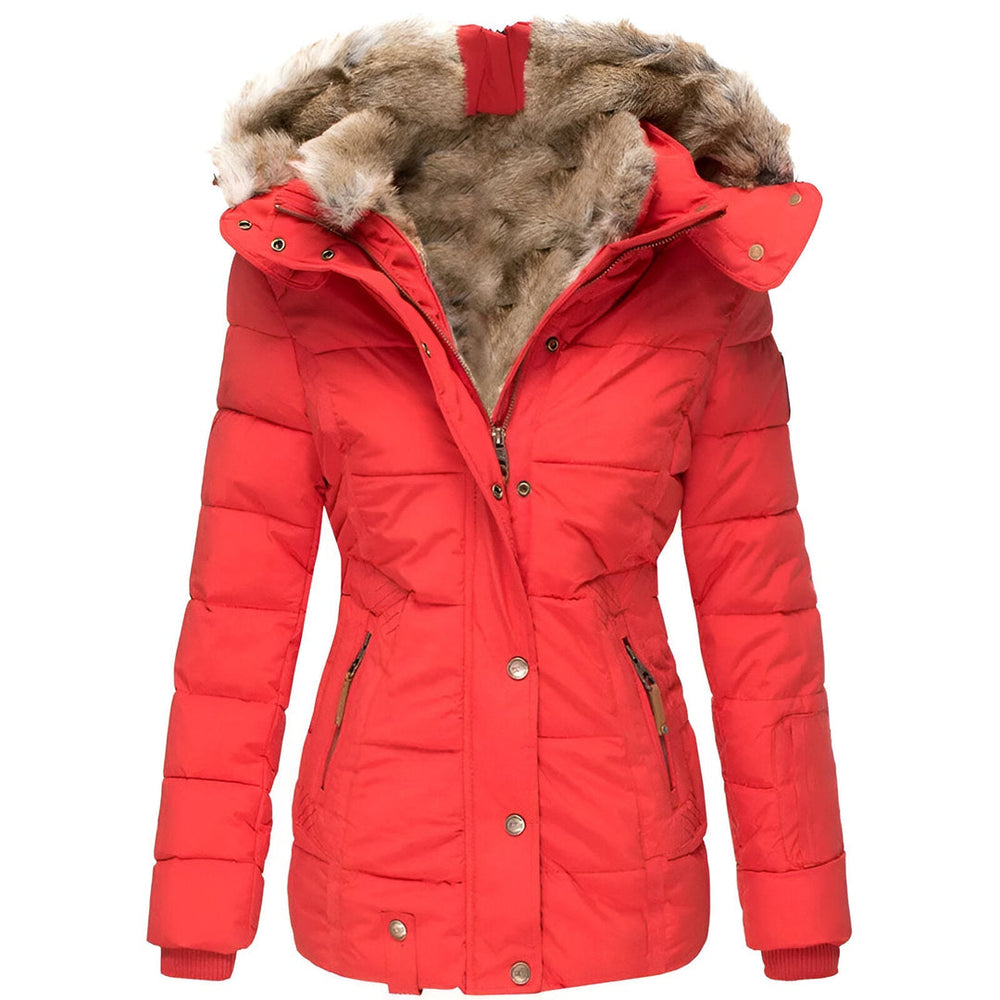 Dames Puffer Jacket | Met Capuchon en Slanke Pasvorm | Warme Winterjas