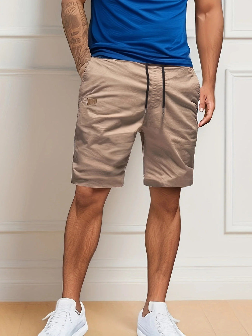 Men's Elastic Waist Cargo Shorts | Ideal for Summer