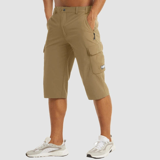 Men's Elastic Waist Cargo Shorts | Ideal for Summer