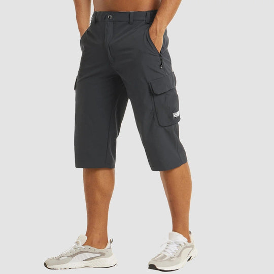 Men's Elastic Waist Cargo Shorts | Ideal for Summer