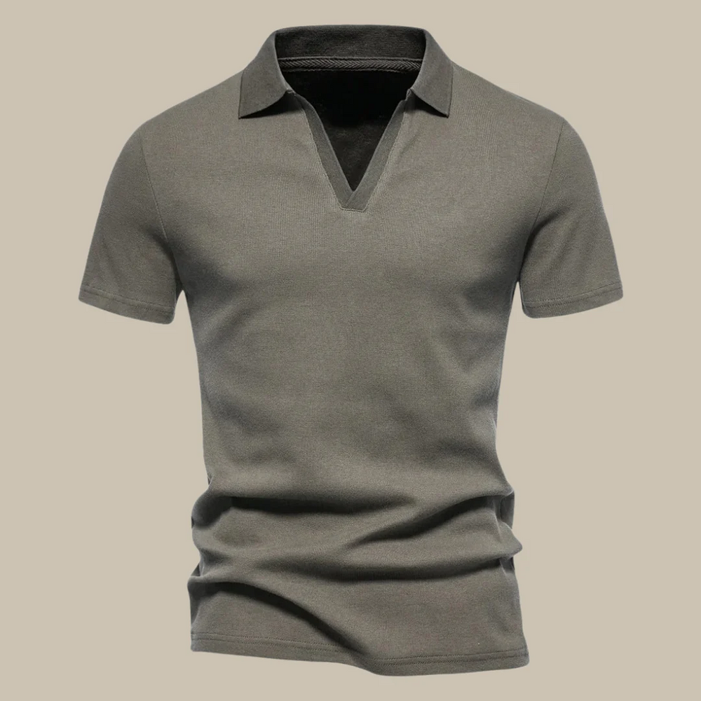 Men's Short Sleeve Polo Shirt with Classic Collar | Ideal for Work and Casual Outings