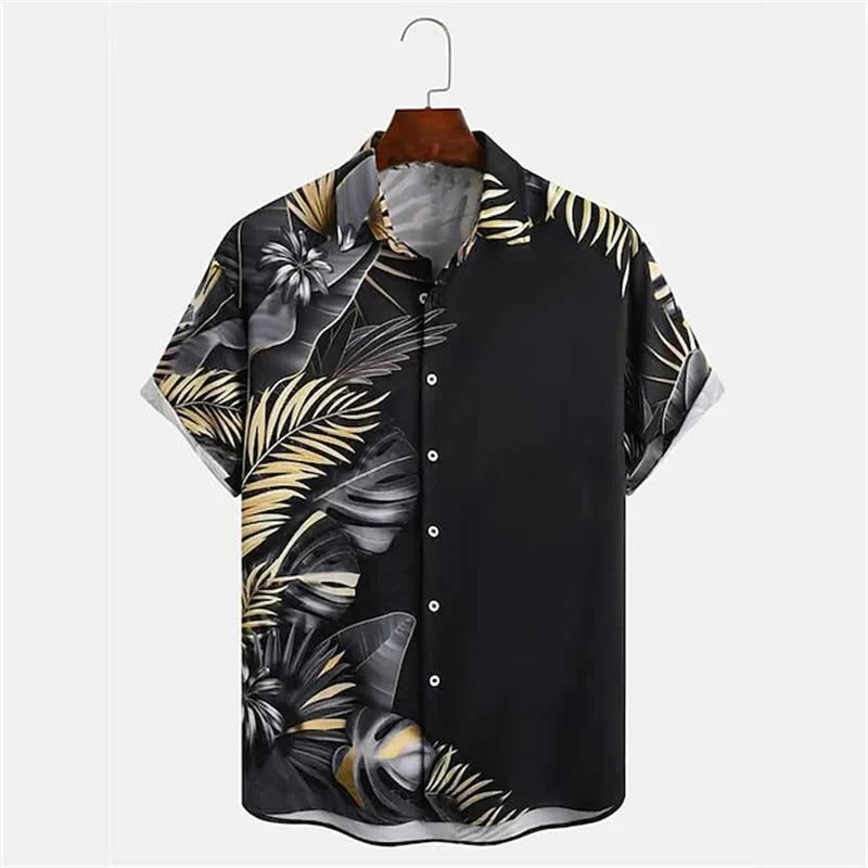 Men's Plus Size Tropical Print Shirt | Perfect for the Summer Beach