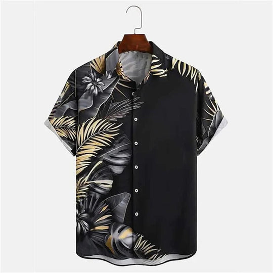 Men's Plus Size Tropical Print Shirt | Perfect for the Summer Beach
