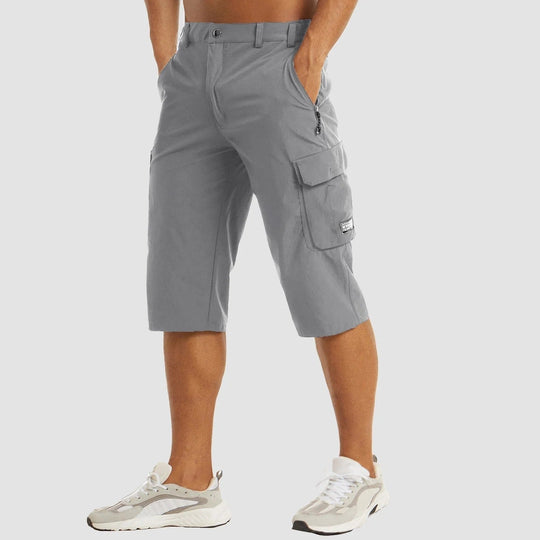 Men's Elastic Waist Cargo Shorts | Ideal for Summer