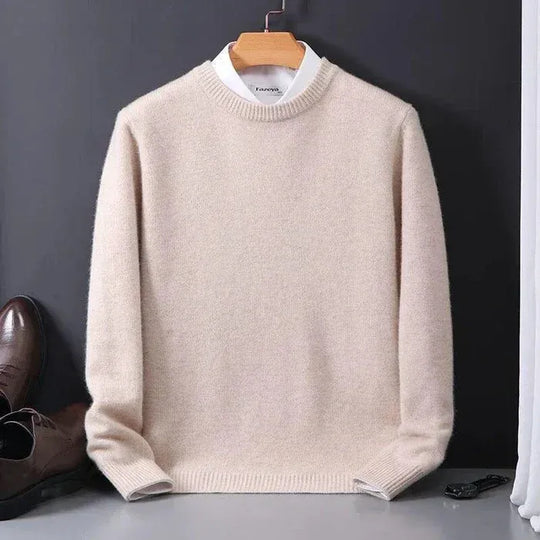 Men's Loose-Fitting Crew Neck Sweater | Ideal for Casual Days or Indoor Environments