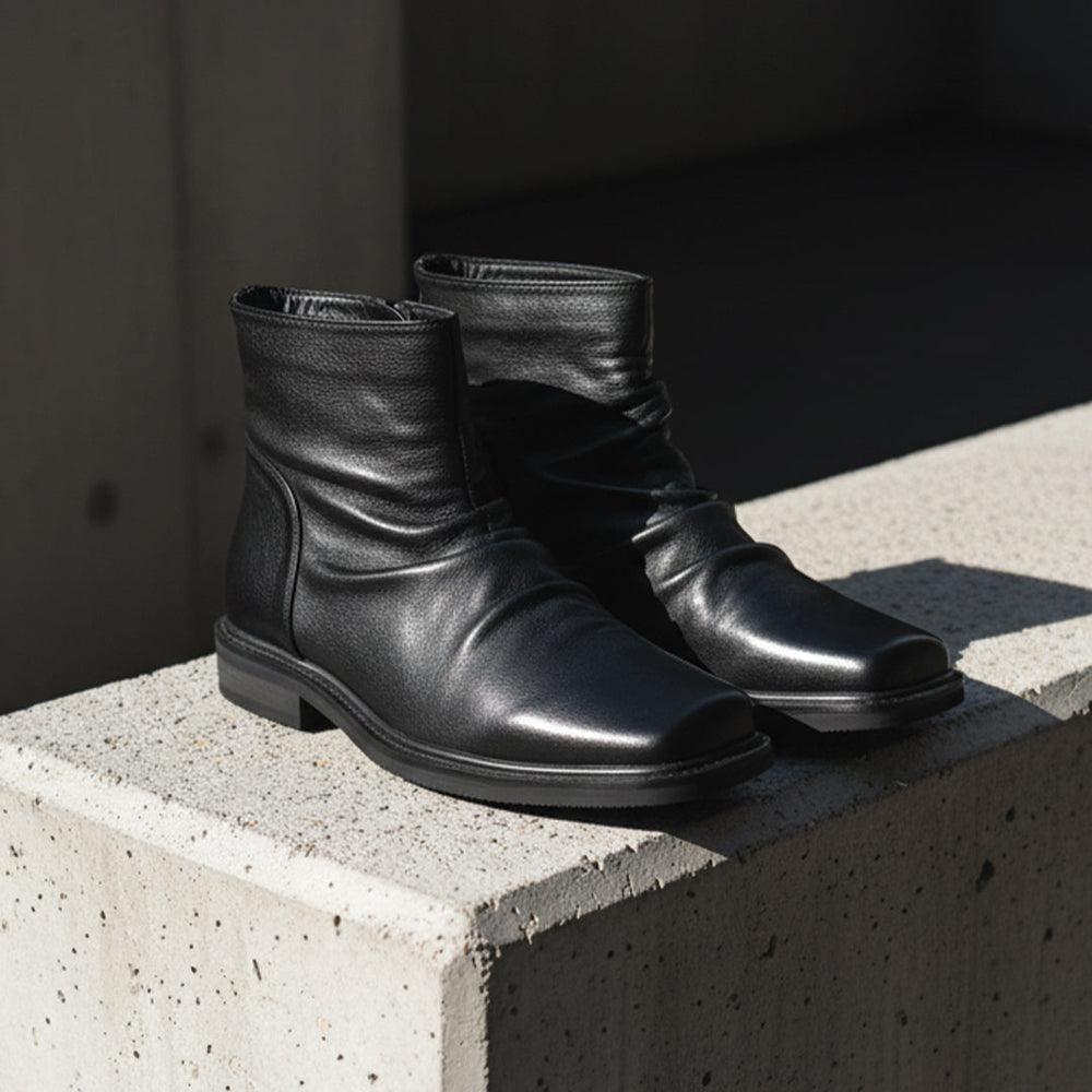 Men's | Ankle Boots | Square Toe | Sleek Silhouette | Timeless Design