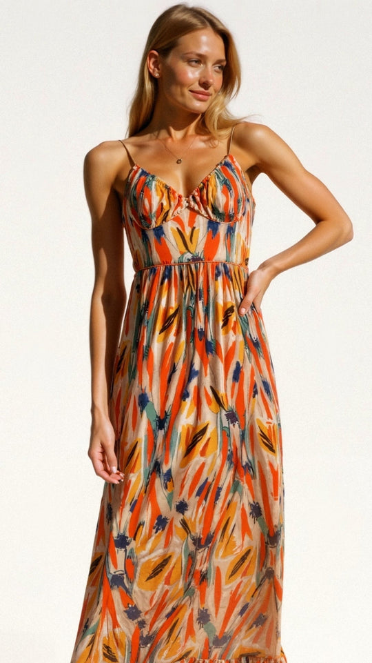 Asmita - Lightweight Spring Floral Dress for Women