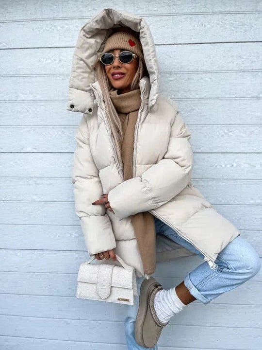 Dames Oversized High Collar Puffer Jacket | Gequilt Winterjas | Streetstyle Warmte